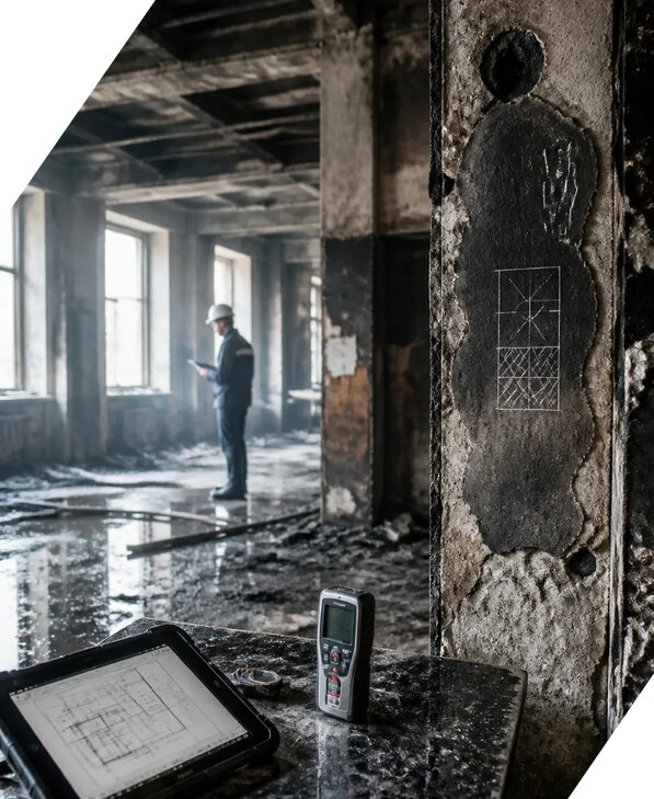 Обследование зданий после пожара в Новокузнецке от 15411 р. | ЭкспертизаРоссия