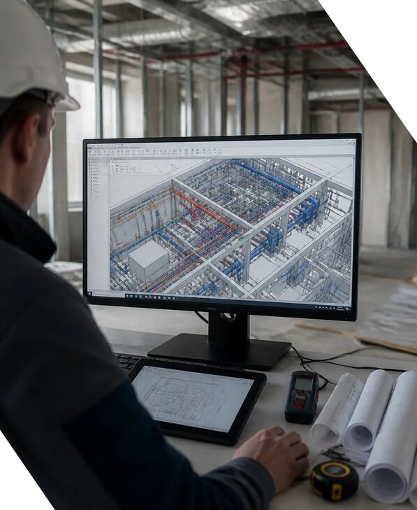 Создание BIM модели инженерных сетей для объектов в Новокузнецке